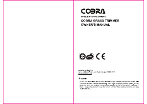 Manual Cobra GT3240VZ Grass Trimmer