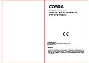 Manual Cobra CS35040VZ Chainsaw