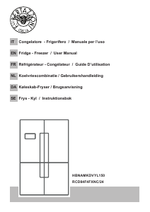 Bruksanvisning Bertazzoni RCD84F4FXNC/24 Kyl-frys