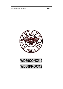 Manual Bertazzoni WD60CONX/12 Warming Drawer