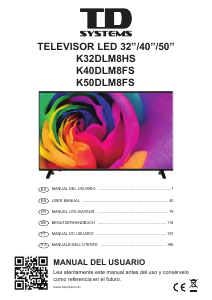 Handleiding TD Systems K32DLM8HS LED televisie