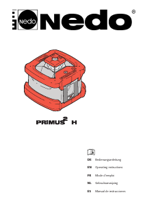 Handleiding NEDO PRIMUS 2 H Lijnlaser