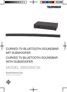 Bedienungsanleitung Telefunken SBS300CW Heimkinosystem