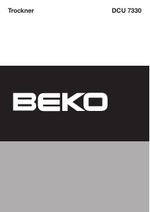 Bedienungsanleitung BEKO DCU 7330 Trockner