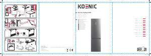 Manual de uso Koenic KFK 621 C NF IN Frigorífico combinado