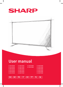 Manual de uso Sharp LC-49UI7552E Televisor de LED