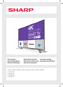 Manual de uso Sharp LC-49XUF8772ES Televisor de LED