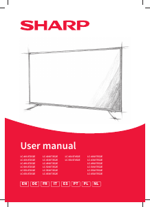 Manuale Sharp LC-50UI7452E LED televisore