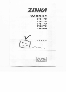 사용 설명서 진카 DTQ-14V5K 텔레비전