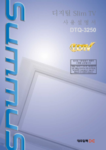사용 설명서 써머스 DTQ-3250 텔레비전