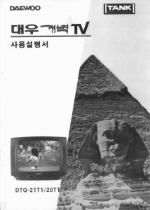 사용 설명서 대우 DTQ-20T1 텔레비전
