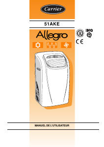 Mode d’emploi Carrier 51AKE075 Allegro Climatiseur