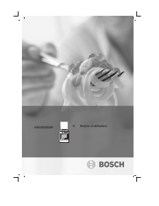 Mode d’emploi Bosch HSG202020F Cuisinière