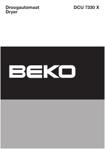 Handleiding BEKO DCU 7330 XB Wasdroger