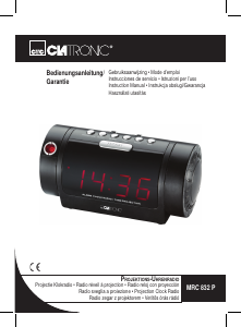 Manual Clatronic MRC 832 P Alarm Clock Radio