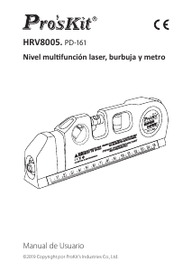 Manual de uso Pro's Kit HRV8005 Nivel de burbuja