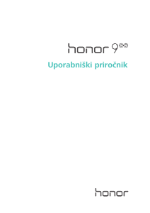 Priročnik Huawei Honor 9 Mobilni telefon
