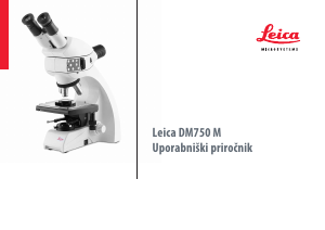Priročnik Leica DM750 M Mikroskop
