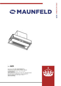 Руководство Maunfeld MZR 60 Кухонная вытяжка