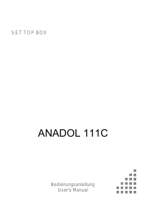 Bedienungsanleitung Anadol 111C Digital-receiver
