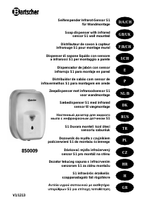 Handleiding Bartscher 850009 Zeepdispenser