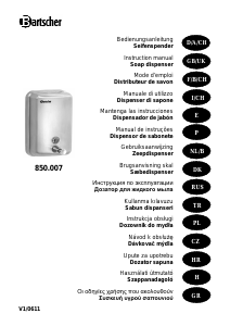 Εγχειρίδιο Bartscher 850007 Δοχείο υγρού σαπουνιού