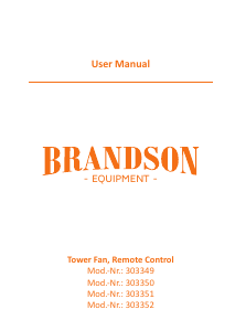 Manual Brandson 303352 Fan