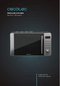 Manual Cecotec ProClean 5110 Inox Microwave