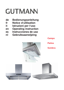 Handleiding Gutmann Palma Afzuigkap