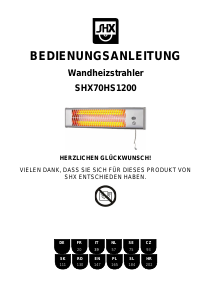 Handleiding SHX SHX70HS1200 Terrasverwarmer