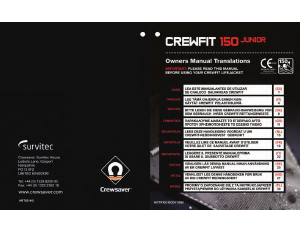 Mode d’emploi Crewsaver Crewfit 150 junior Gilet de sauvetage