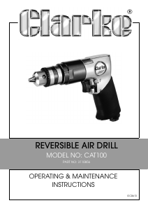 Manual Clarke CAT 100 Impact Drill