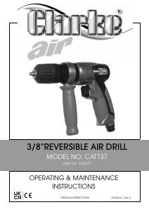 Manual Clarke CAT 137 Impact Drill
