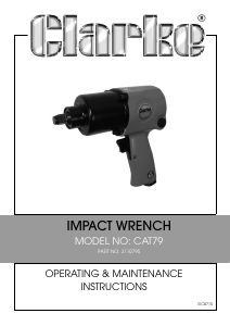 Manual Clarke CAT 79 Impact Wrench