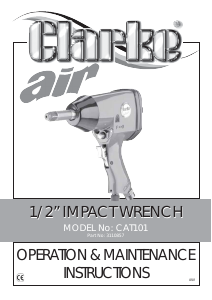 Manual Clarke CAT 101 Impact Wrench