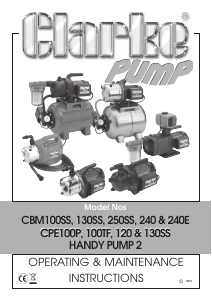 Manual Clarke CPE 130SS Water Pump