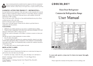 Manual Cookology CCBFHI330BK Refrigerator