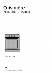 Mode d’emploi BEKO FSE 63410 GWP Cuisinière