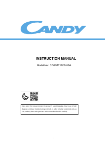 Manual Candy CDG5T717CS KSA Fridge-Freezer