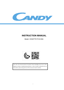 كتيب كاندي CDG5T7517CS KSA فريزر ثلاجة