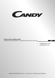 Handleiding Candy CHG938WPX LPG Kookplaat