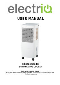 Handleiding ElectriQ EcoCool30i Ventilator