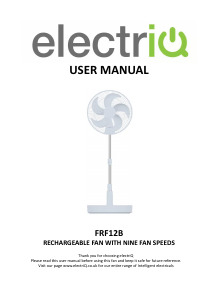 Manual ElectriQ FRF12B Fan