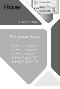 Manual Haier HSW59F18DWPT Fridge-Freezer