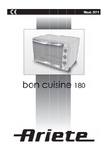 Manuale Ariete 971 Bon Cuisine 180 Forno