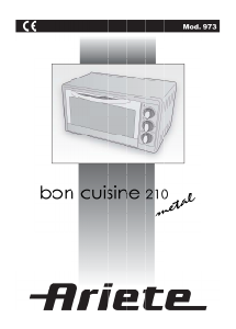 Manual Ariete 973 Bon Cuisine 210 Metal Oven