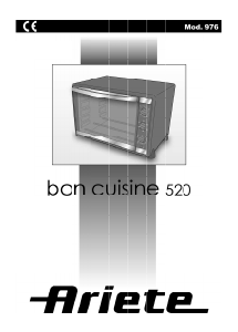 Εγχειρίδιο Ariete 976 Bon Cuisine 520 Φούρνος