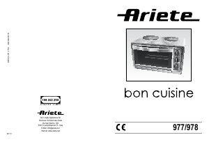 Manual de uso Ariete 977 BOn Cuisine 380 Horno