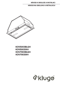 Manuál Kluge KOV7003BLGH Odsavač par