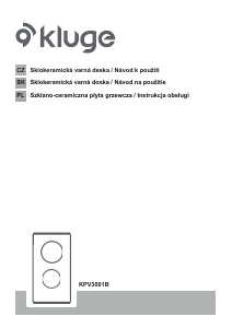 Návod Kluge KPV3001B Pánt